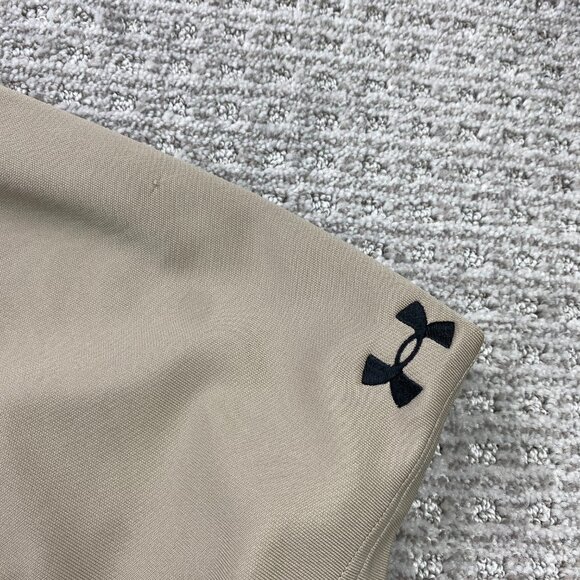Under ARMOUR US Golf Shirt Heat Gear Men XXL Brown Black Activewear Golfer Golf - Picture 2 of 8